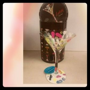 (3) New Lolita Love my Martini glasses, Flip Flops